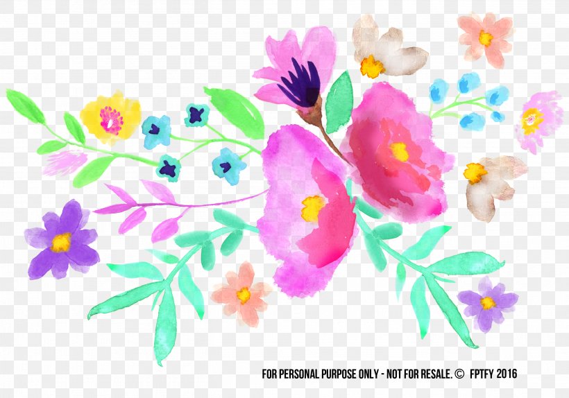 Paper Watercolor Painting Clip Art, PNG, 2724x1907px, Paper, Art, Branch, Cut Flowers, Flora Download Free