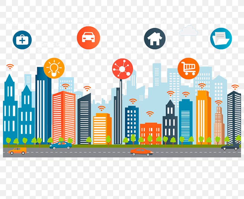 Smart City Smart Grid Vector Graphics Internet Of Things Illustration, PNG, 800x670px, Smart City, City, Cityscape, Human Settlement, Industry Download Free