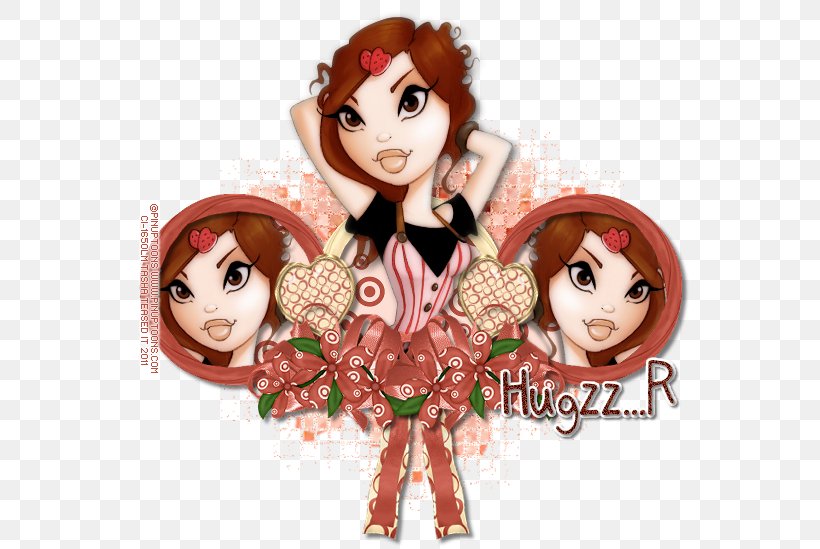 Cartoon Brown Hair Character Doll, PNG, 565x549px, Watercolor, Cartoon, Flower, Frame, Heart Download Free