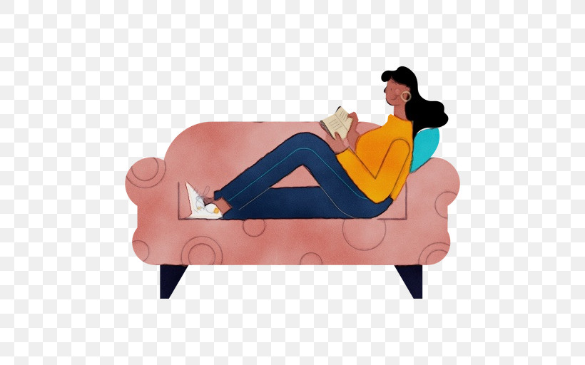 Couch Sitting Cartoon Chair Angle, PNG, 512x512px, Watercolor, Angle, Behavior, Cartoon, Chair Download Free