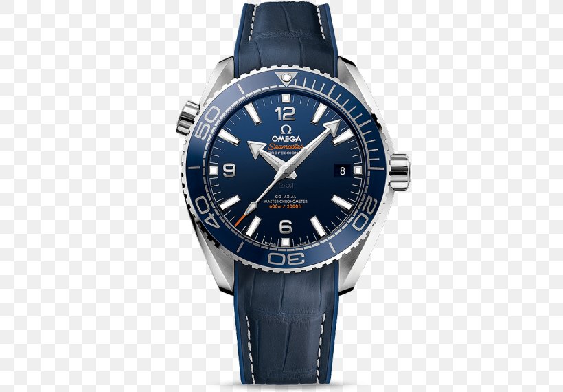Omega Seamaster Planet Ocean Coaxial Escapement Chronometer Watch, PNG, 570x570px, Omega Seamaster Planet Ocean, Automatic Watch, Blue, Brand, Chronograph Download Free