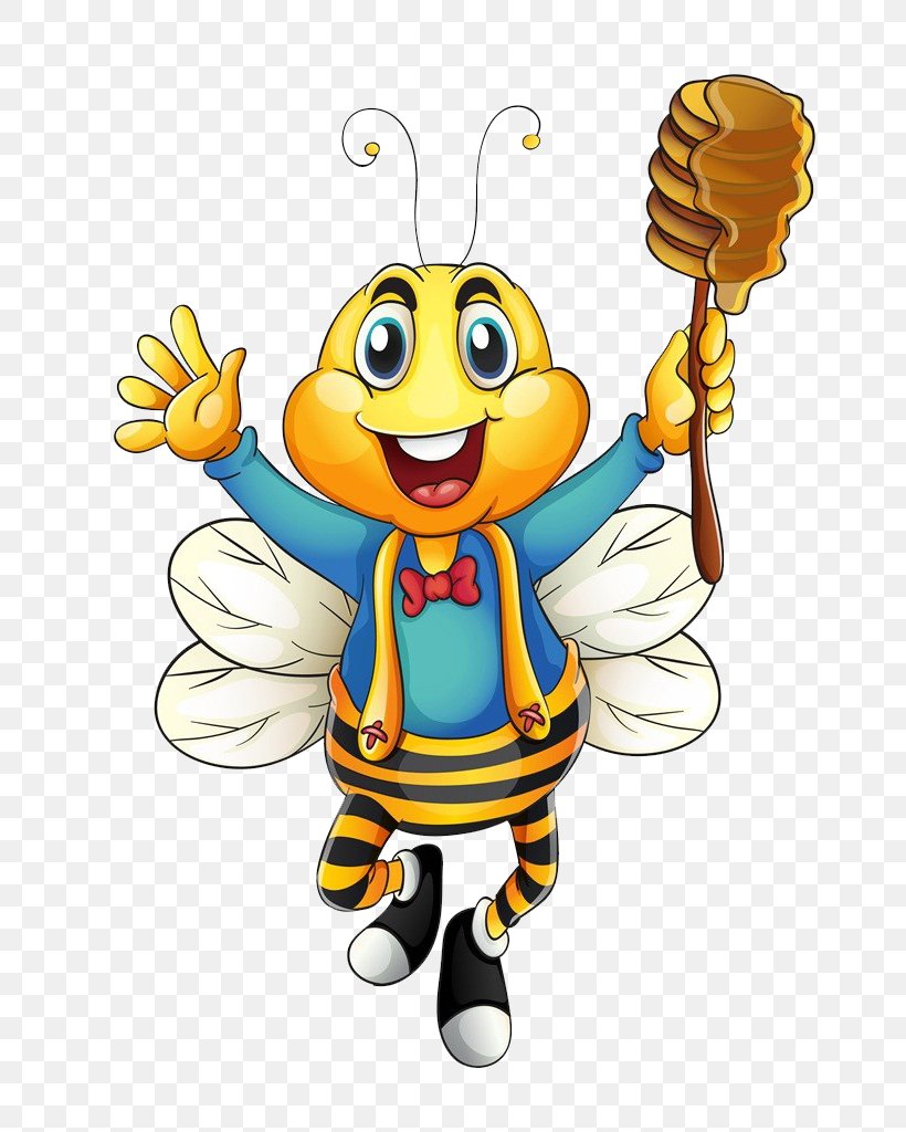 Bee Insect Illustration, PNG, 682x1024px, Bee, Art, Cartoon, Digital Image, Drawing Download Free