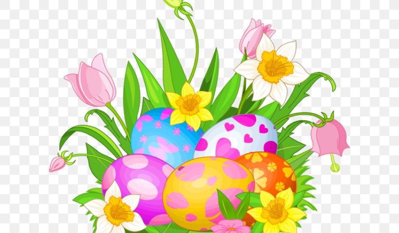 Clip Art Easter Bunny Vector Graphics, PNG, 640x480px, Easter, Easter Bunny, Easter Egg, Flower, Petal Download Free