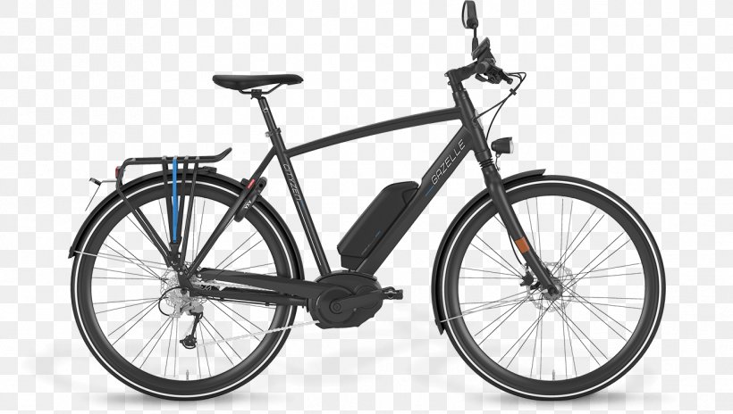 Electric Bicycle Gazelle Pedelec Cycling, PNG, 1323x750px, Electric Bicycle, Bicycle, Bicycle Accessory, Bicycle Drivetrain Part, Bicycle Frame Download Free