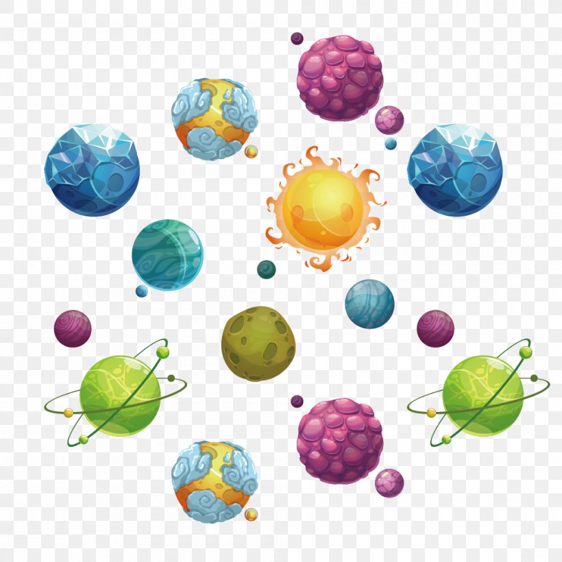 Planet Cartoon, PNG, 1000x1000px, Planet, Cartoon, Extraterrestrial Life, Outer Space, Sphere Download Free