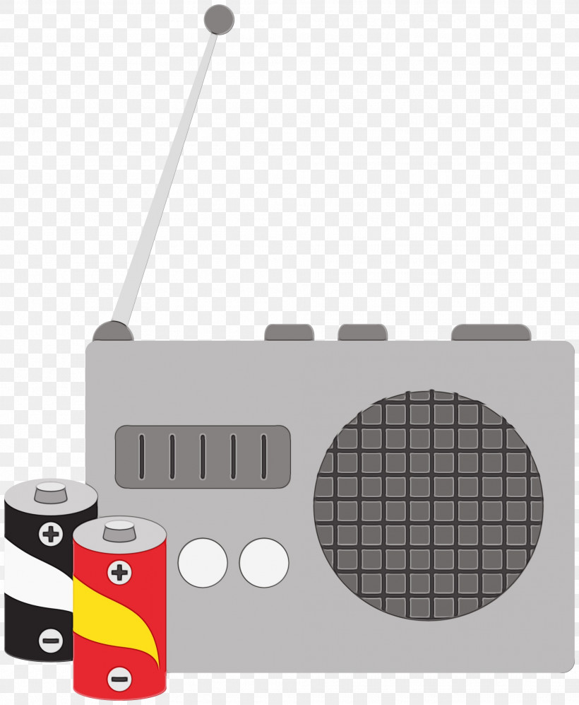 Technology Boombox Media Player, PNG, 1972x2400px, Watercolor, Boombox, Media Player, Paint, Technology Download Free