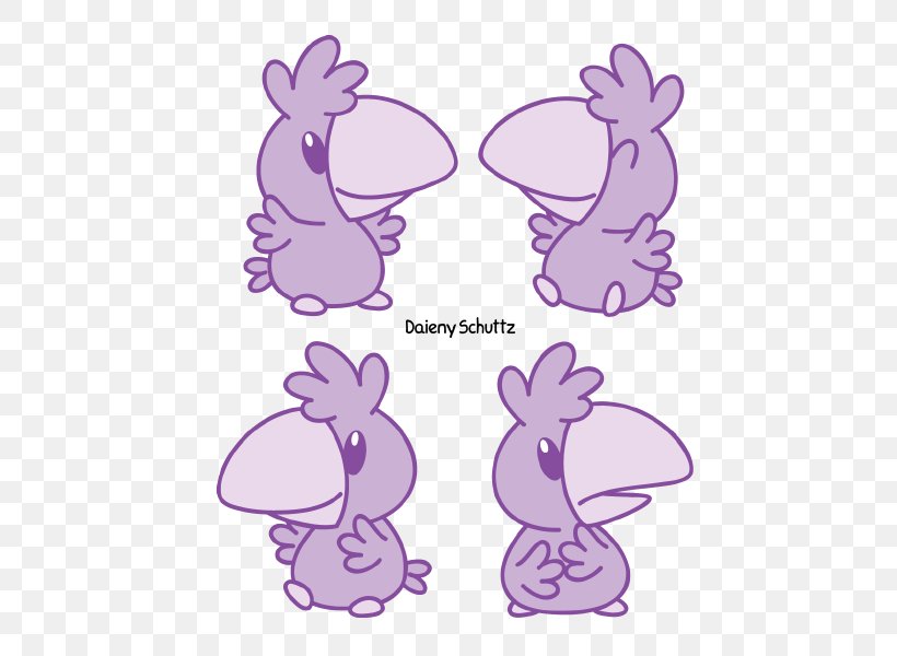 Easter Bunny Bird Pennsylvania Purple Clip Art, PNG, 500x600px, Easter Bunny, Animal Figure, Bird, Cartoon, Deviantart Download Free
