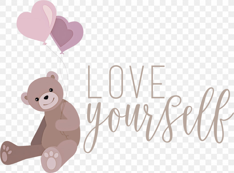 Love Yourself Love, PNG, 2999x2223px, Love Yourself, Bears, Biology, Cartoon, Heart Download Free