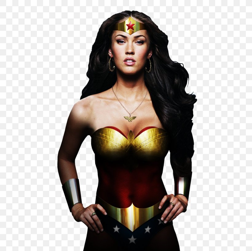 Megan Fox Wonder Woman Female Hollywood Film, PNG, 587x815px, Watercolor, Cartoon, Flower, Frame, Heart Download Free