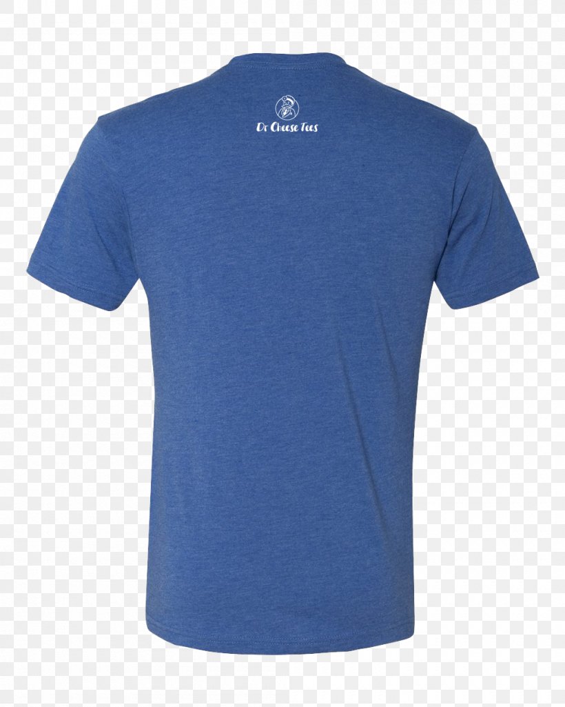 T-shirt Crew Neck Sleeve Clothing, PNG, 1000x1250px, Tshirt, Active Shirt, Blue, Clothing, Cobalt Blue Download Free