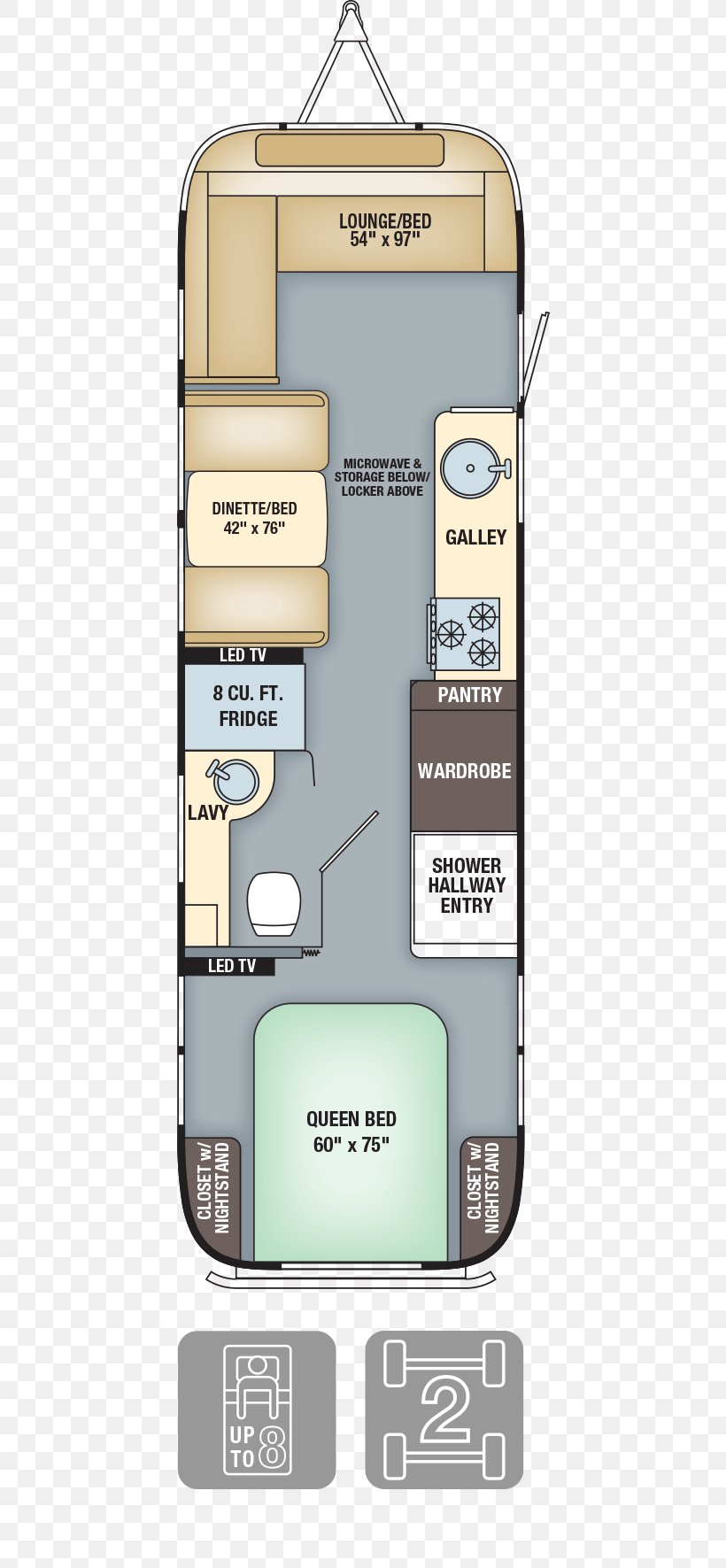 Airstream Caravan Floor Plan Interior Design Services Campervans, PNG, 625x1771px, Airstream, Architectural Plan, Architecture, Blueprint, Campervans Download Free