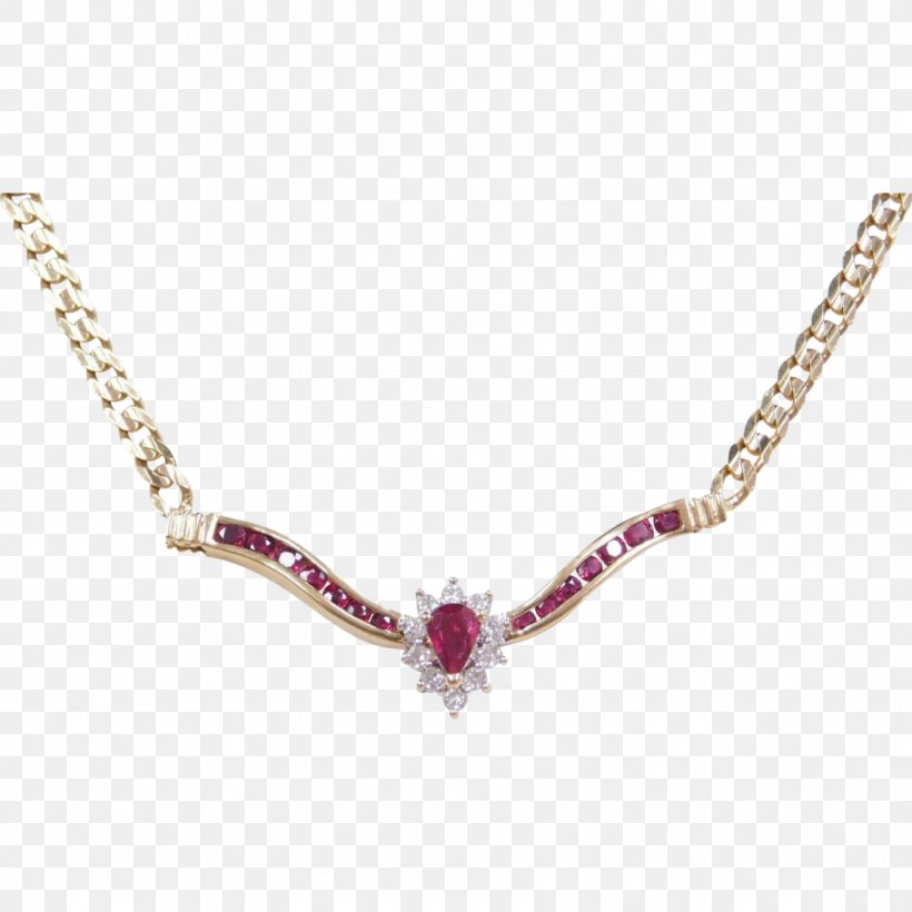 Necklace Gold Jewellery Estate Jewelry Ruby, PNG, 1024x1024px, Necklace, Aquamarine, Arnold Jewelers, Body Jewellery, Body Jewelry Download Free