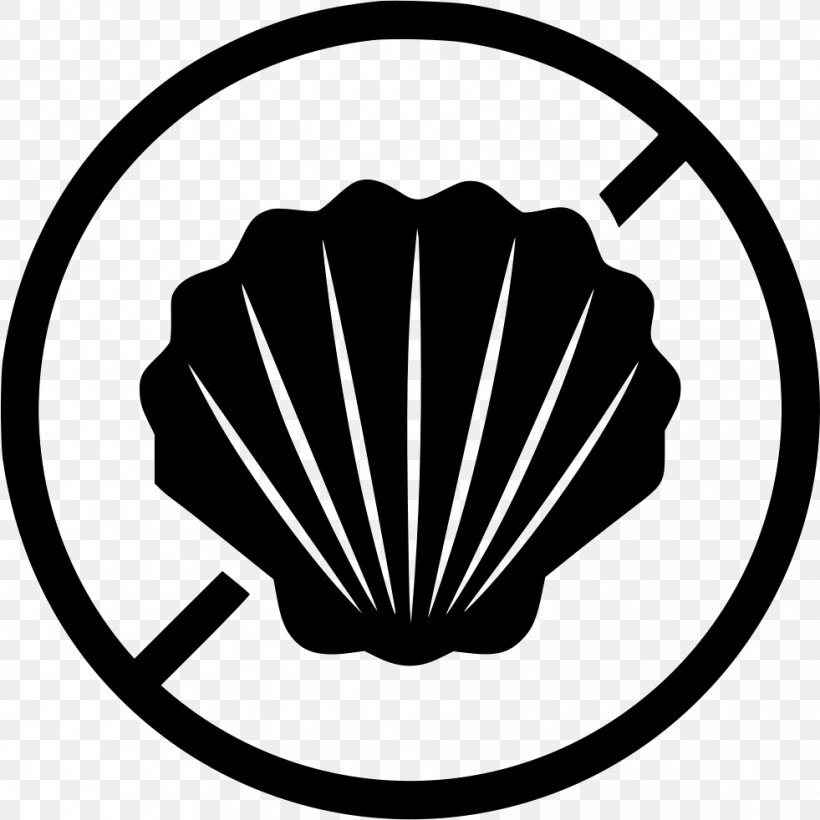 Shellfish Symbol, PNG, 981x982px, Shellfish, Allergy, Artwork, Black And White, Fish Download Free