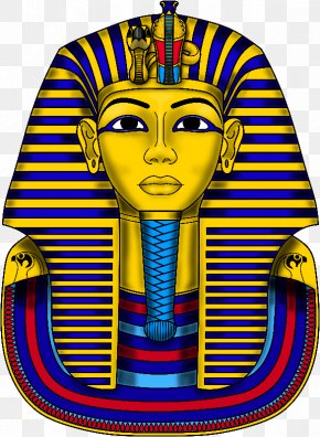Tutankhamun's Mask Ancient Egypt Coloring Book Clip Art, PNG ...