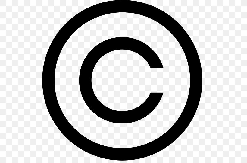 Copyright Symbol Clip Art, PNG, 540x540px, Copyright Symbol, All Rights Reserved, Area, Black, Black And White Download Free