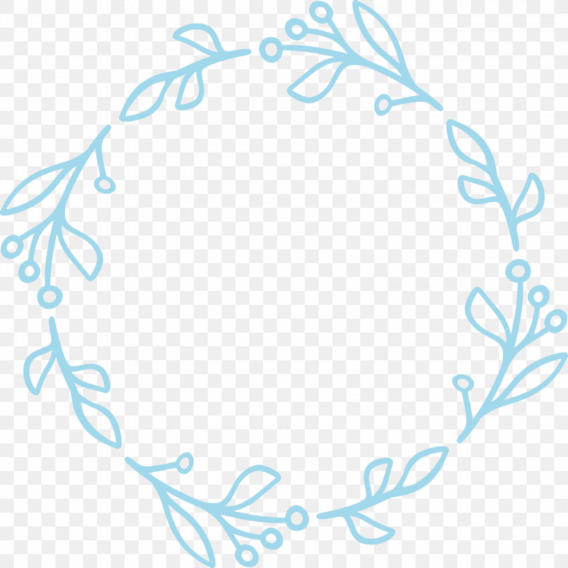 Floral Frame Flower Frame Monogram Frame, PNG, 3000x3000px, Floral Frame, Aqua, Circle, Flower Frame, Line Art Download Free