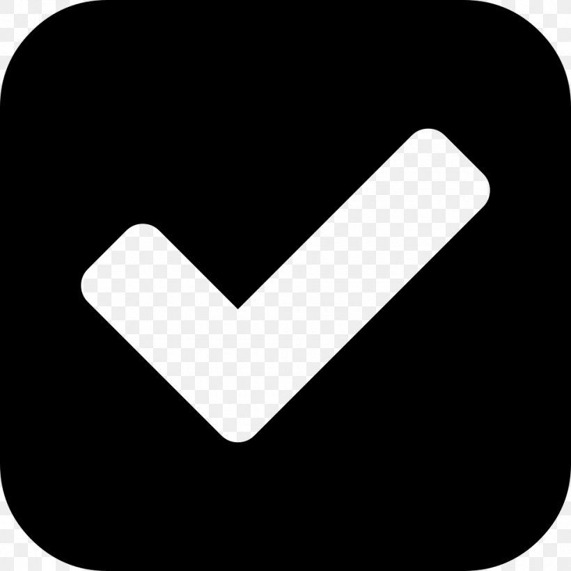 Round Icon, PNG, 980x980px, Check Mark, Area, Black, Black And White, Brand Download Free