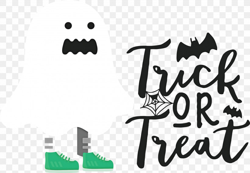 Trick Or Treat Trick-or-treating Halloween, PNG, 3000x2080px, Trick Or Treat, Biology, Black M, Cartoon, Halloween Download Free