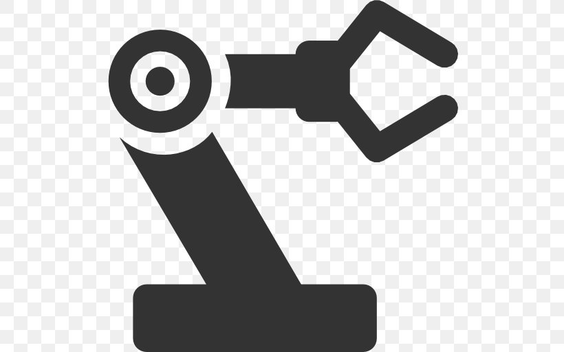 Industrial Robot Robotic Arm Robotics, PNG, 512x512px, Robot, Android, Automaton, Autonomous Robot, Black And White Download Free