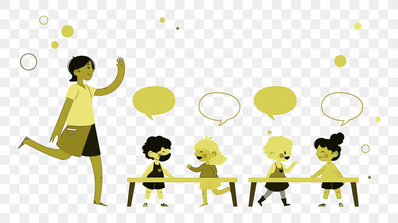 Classroom, PNG, 2500x1403px, Classroom, Behavior, Cartoon, Conversation, Happiness Download Free
