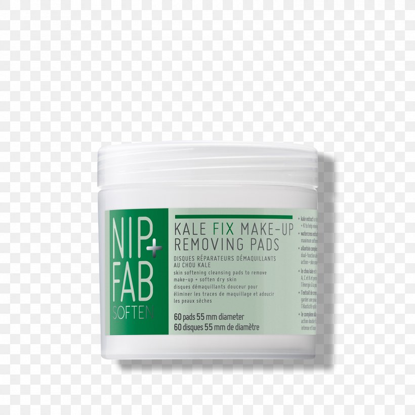 Cosmetics Cleanser Nip + Fab Kale Fix Moisturiser Nip + Fab Glycolic Fix Daily Cleansing Pads Cream, PNG, 1500x1500px, Cosmetics, Beauty, Cleanser, Cream, Exfoliation Download Free