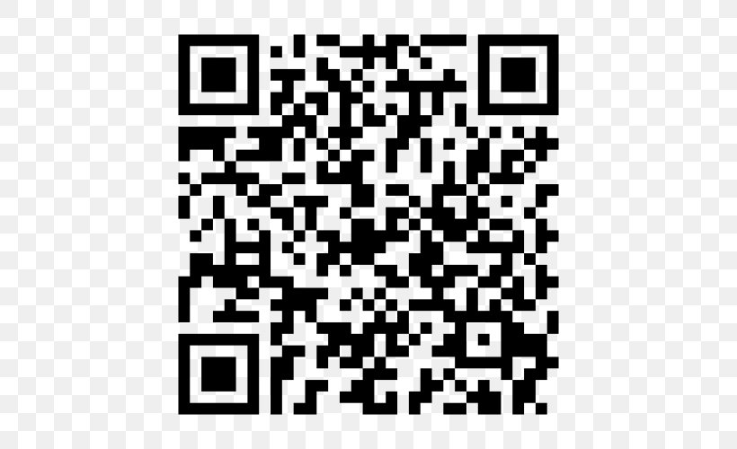 QR Code Capoo Touch Android IPhone, PNG, 500x500px, Qr Code, Android, Area, Black, Black And White Download Free
