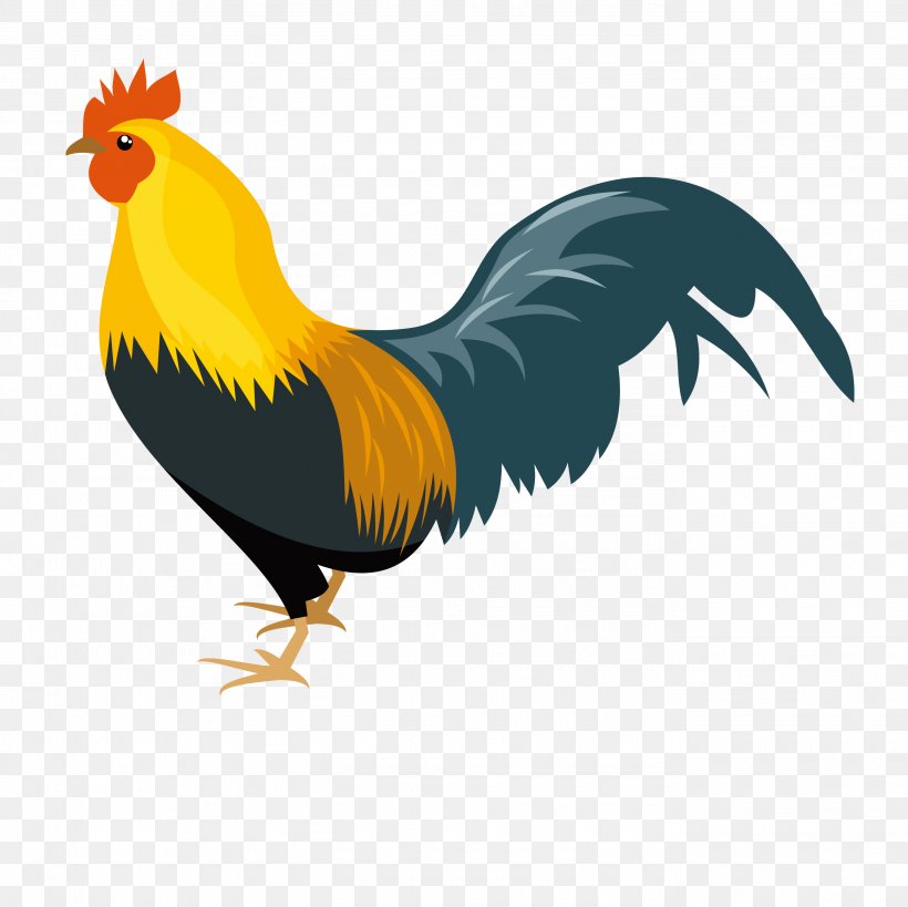 Rooster Chicken Drawing Clip Art, PNG, 2750x2750px, Chicken, Beak, Bird, Cock A Doodle Doo, Drawing Download Free