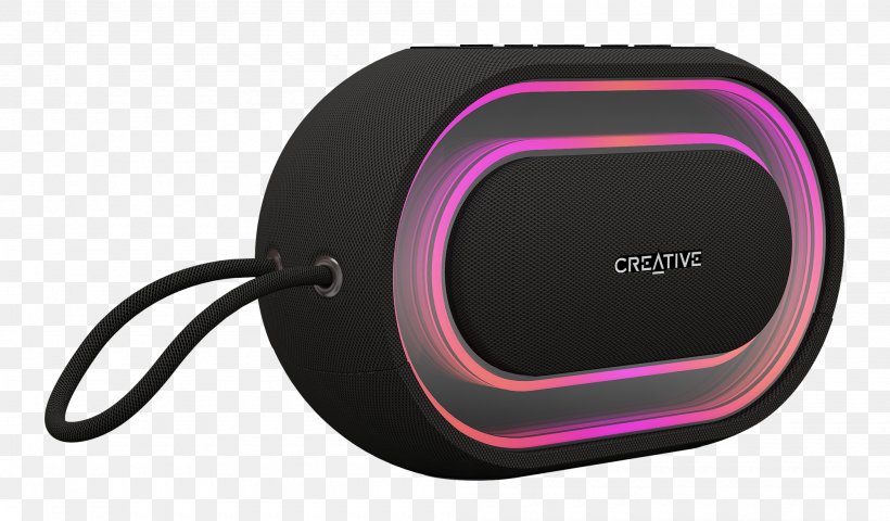 Loudspeaker Bluetooth Speaker Creative Halo Aux Wireless Speaker Sound, PNG, 2000x1172px, Loudspeaker, Acoustics, Artikel, Audio, Creative Download Free