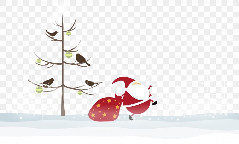 Santa Claus Christmas Tree Illustration, PNG, 3134x1900px, Santa Claus, Christmas, Christmas Tree, Get Santa, Gift Download Free