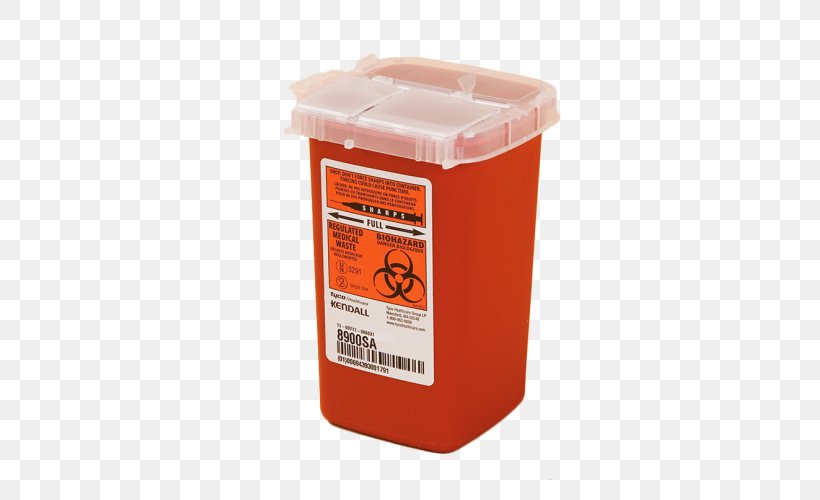 Sharps Waste Intermodal Container Polypropylene, PNG, 500x500px, Sharps Waste, Container, Gallon, Hinge, Hypodermic Needle Download Free