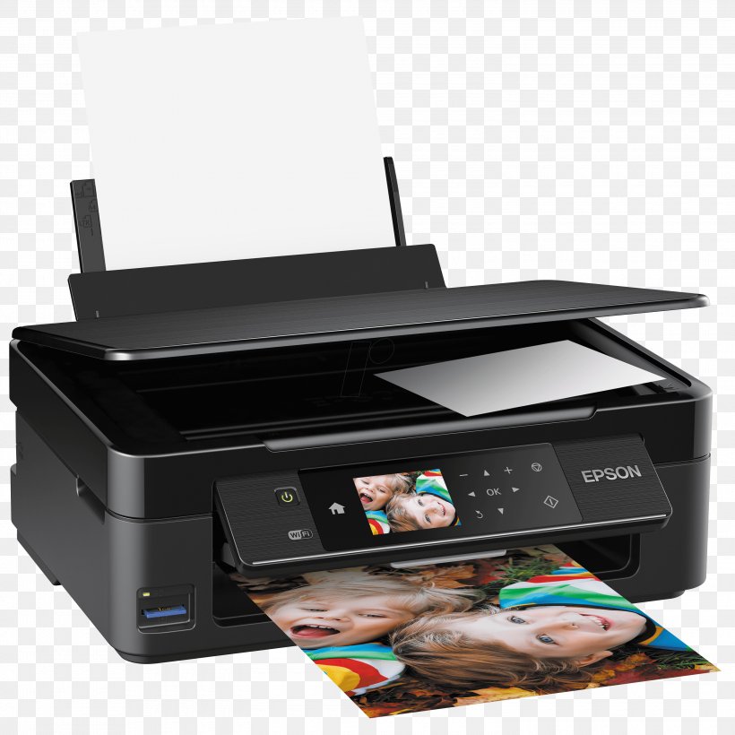Epson Expression Home XP-440 Multi-function Printer Inkjet Printing Image Scanner, PNG, 3000x3000px, Multifunction Printer, Electronic Device, Epson, Epson Expression Home Xp442, Image Scanner Download Free