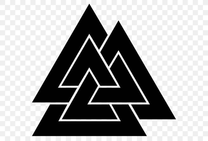 Odin Valknut Viking Age Old Norse Symbol, PNG, 600x559px, Odin, Area, Black And White, Brand, Germanic Peoples Download Free