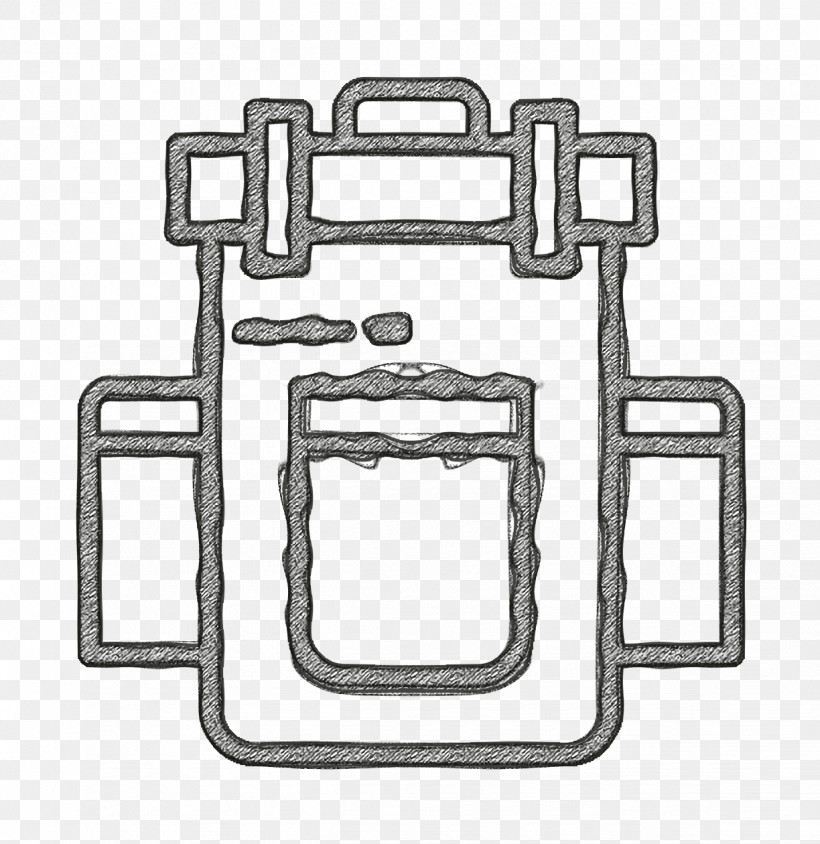 Camping Outdoor Icon Backpack Icon, PNG, 1224x1260px, Camping Outdoor Icon, Backpack Icon, Metal, Rectangle Download Free