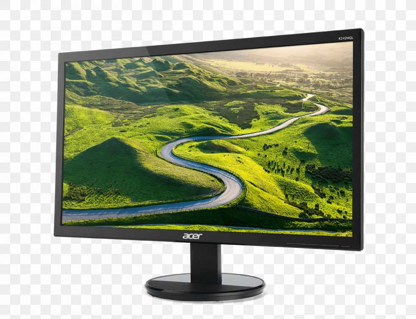 Computer Monitors 1080p LED-backlit LCD High-definition Television VGA Connector, PNG, 1258x964px, Computer Monitors, Acer K2, Computer Monitor, Computer Monitor Accessory, Digital Visual Interface Download Free