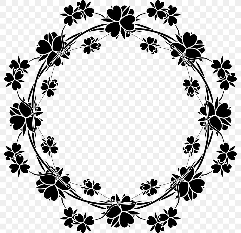 Floral Design Drawing Clip Art, PNG, 792x792px, Floral Design, Art, Black And White, Branch, Decorative Arts Download Free