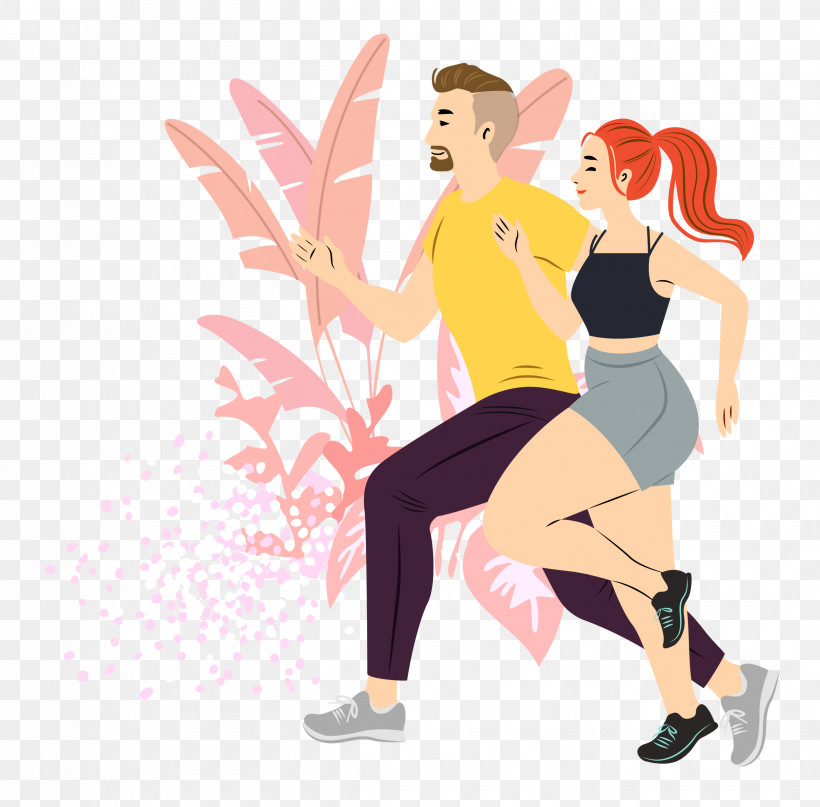 Jogging Running, PNG, 2500x2461px, Jogging, Arm Cortexm, Cartoon, Exercise, Happiness Download Free