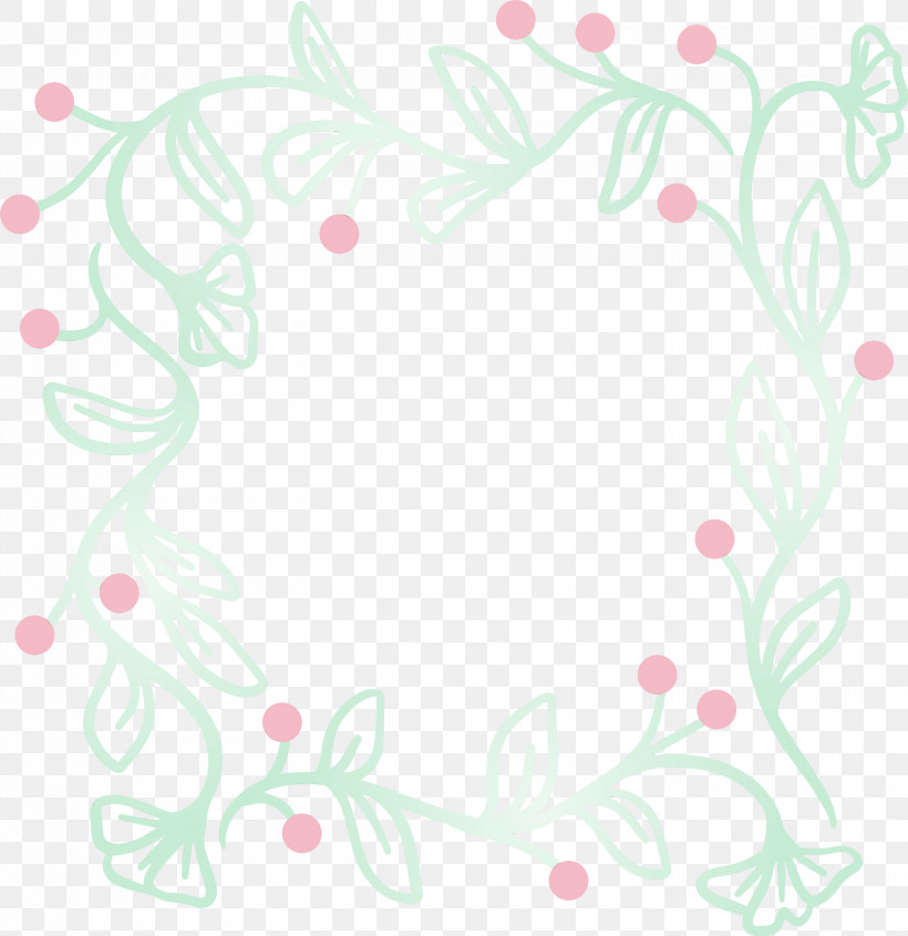 Pink Pedicel Plant Pattern Ornament, PNG, 2911x3000px, Flourish Frame, Flower Frame, Ornament, Paint, Pedicel Download Free