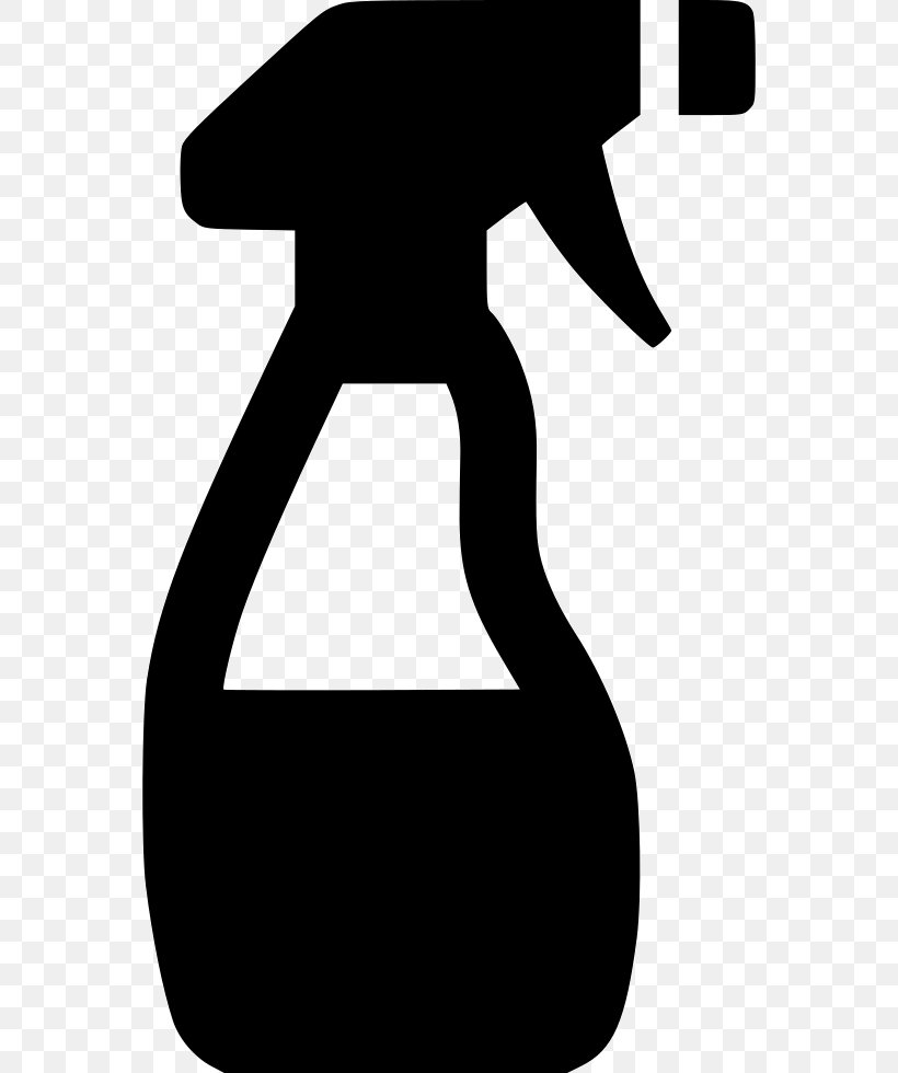 Spray Bottle Cleaning Glass Cleaner Clip Art, PNG, 560x980px, Spray Bottle, Aerosol Spray, Artwork, Black, Black And White Download Free