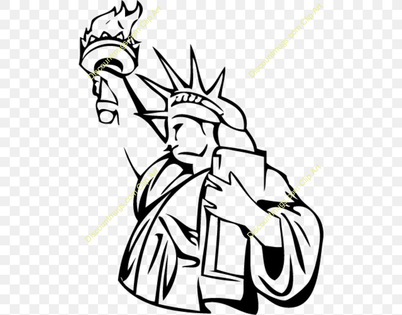 Statue Of Liberty Wall Decal Clip Art, PNG, 500x642px, Statue Of Liberty, Art, Artwork, Black And White, Decal Download Free