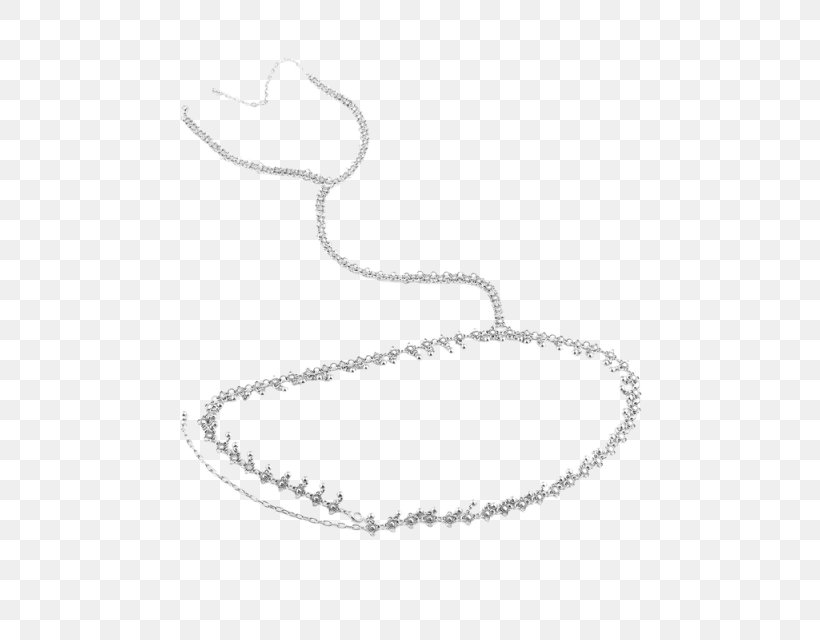Necklace Body Jewellery White Woman, PNG, 480x640px, Necklace, Alloy, Black And White, Body Jewellery, Chain Download Free