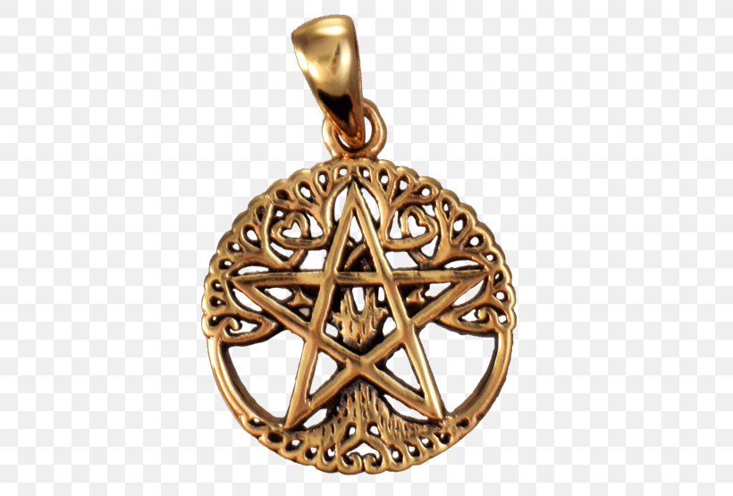 Pentacle Locket Charms & Pendants Symbol Wicca, PNG, 555x555px, Pentacle, Brass, Bronze, Charms Pendants, Copper Download Free