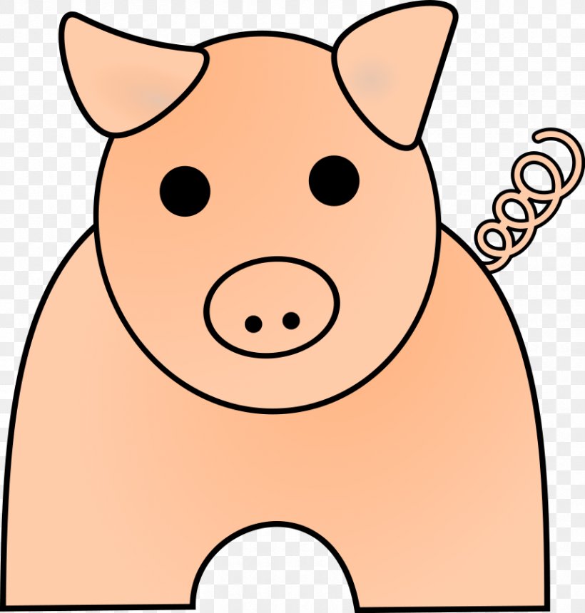 Domestic Pig Free Content Clip Art, PNG, 858x900px, Domestic Pig, Animal Figure, Artwork, Cartoon, Free Content Download Free