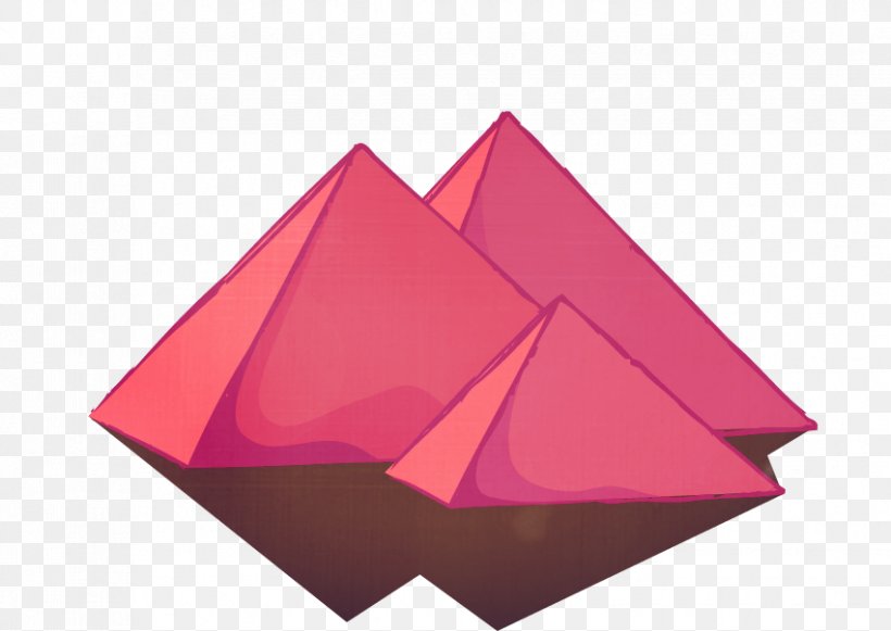 Egyptian Pyramids Cartoon, PNG, 851x604px, Egyptian Pyramids, Animation, Cartoon, Drawing, Origami Download Free