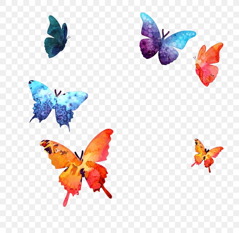 Butterfly Watercolor Painting Logo, PNG, 756x798px, Butterfly, Drawing, Insect, Invertebrate, Life Is Strange Download Free