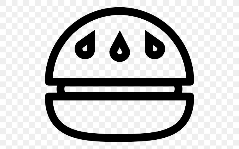 Hamburger Button Cheeseburger Fast Food Junk Food, PNG, 512x512px, Hamburger, Area, Black And White, Cheeseburger, Emoticon Download Free