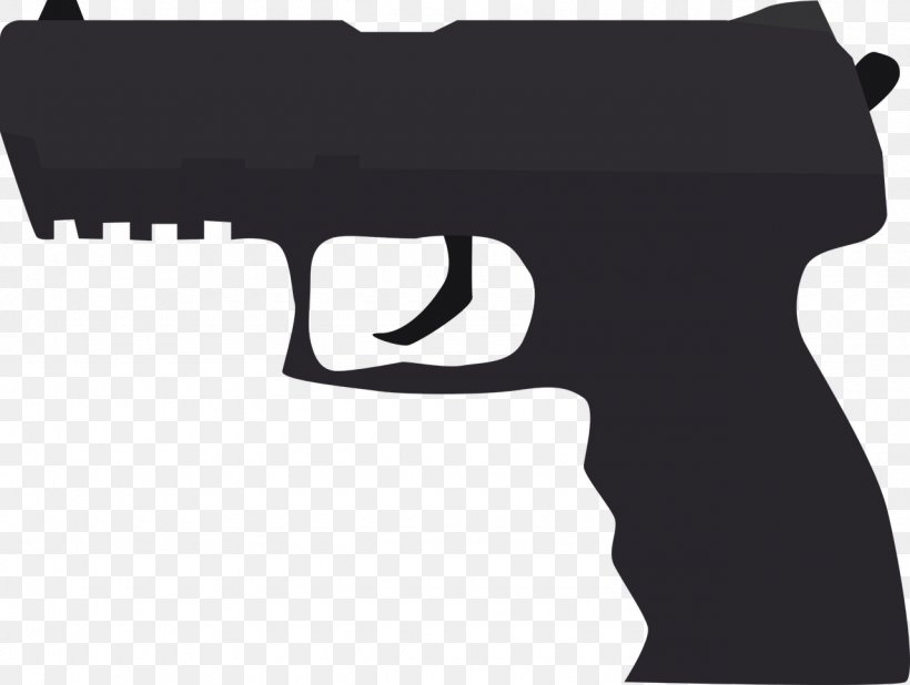 Firearm Pistol Weapon Gun, PNG, 1280x965px, Firearm, Air Gun, Black, Black And White, Caliber Download Free