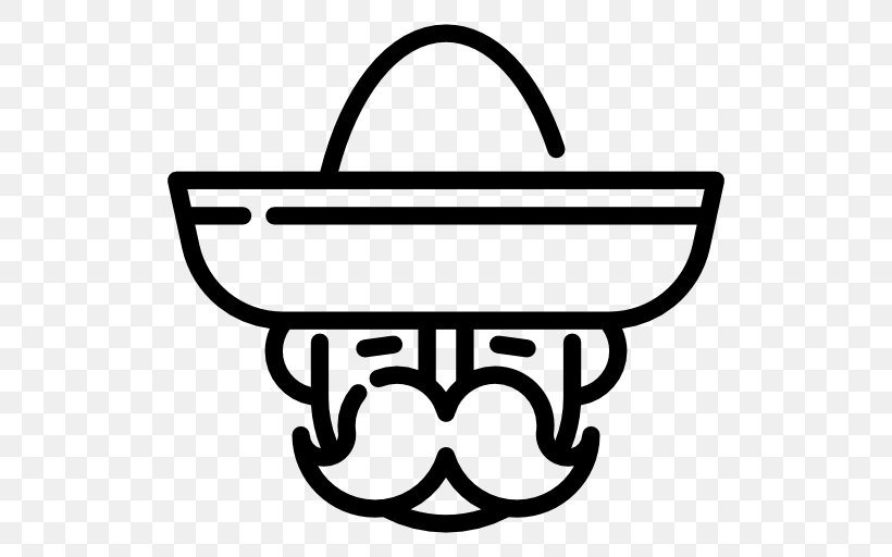 Mexican Cuisine Mexico Culture Mexicans Clip Art, PNG, 512x512px, Mexican Cuisine, Area, Art, Black And White, Culture Download Free