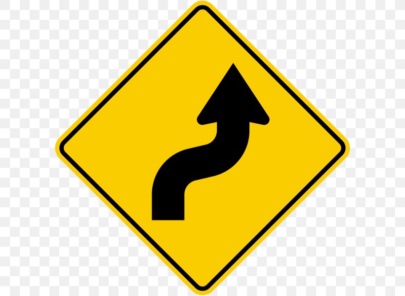 Reverse Curve Traffic Sign Manual On Uniform Traffic Control Devices Warning Sign, PNG, 600x600px, Reverse Curve, Area, Brand, Highway, Information Download Free