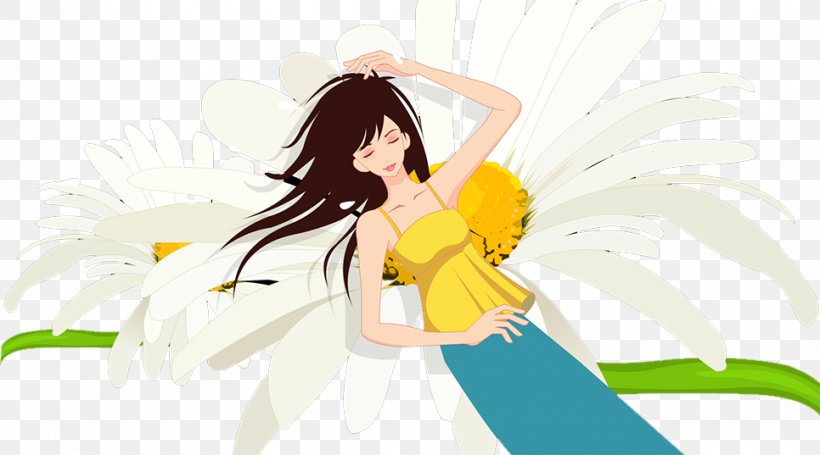 Chrysanthemum Euclidean Vector, PNG, 966x537px, Watercolor, Cartoon, Flower, Frame, Heart Download Free