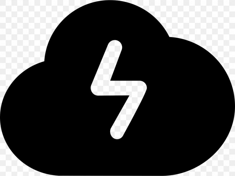 Lightning Cloud Storm Logo, PNG, 980x736px, Lightning, Black And White, Brand, Cloud, Logo Download Free